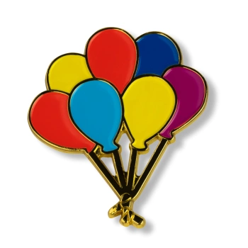 Pin kolorowe balony