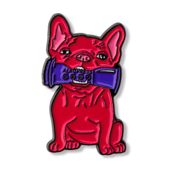 Pin buldog z aeropressem 2024