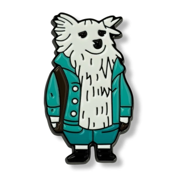 Pin pies podróżnik