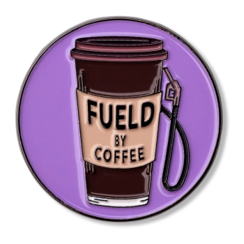 Pin "Fueld by coffee" 2
