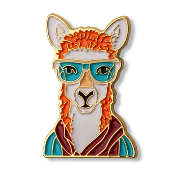 Pin lama w okularach