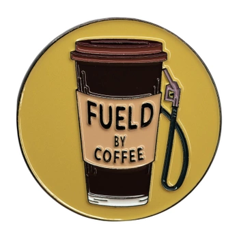 Pin "Fueld by coffee"