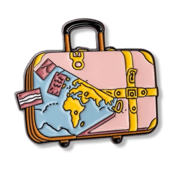 Pin walizka podróżnika