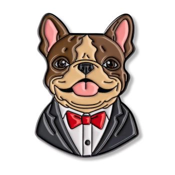 Pin elegancki buldog