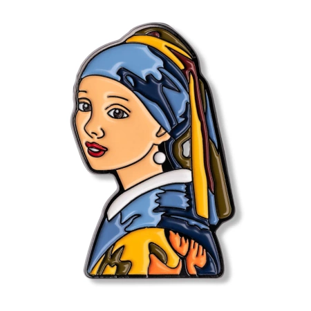 Pin dama z perłą