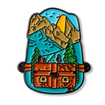 Pin plecak podróżniczy