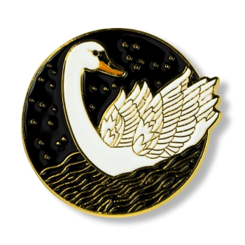 Pin łabędź