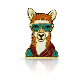 Pin lama w okularach