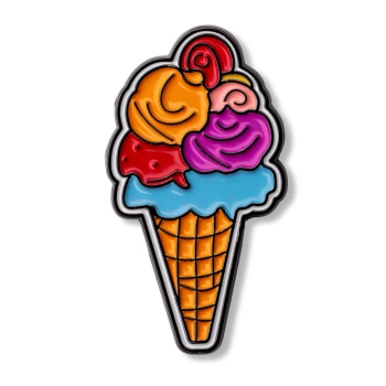 Pin lody w waflu