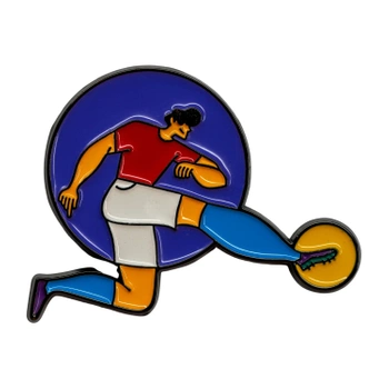 Pin piłkarz